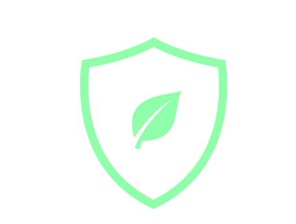 shield with a leaf